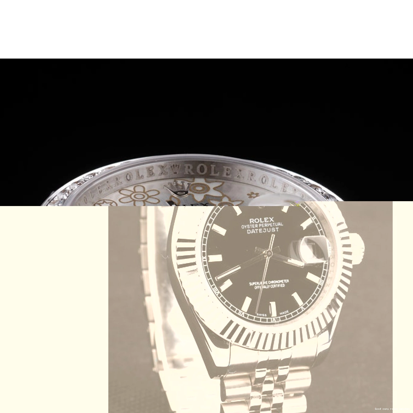 Rolex aaa copy Diamond Plated Polished Rolex 98081 Flowers Steel Dial Datejust Silver Stainless 0718